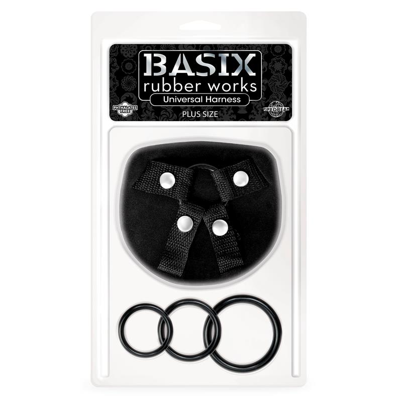 Arnés Universal Talla Grande con 3 Aros de Silicona