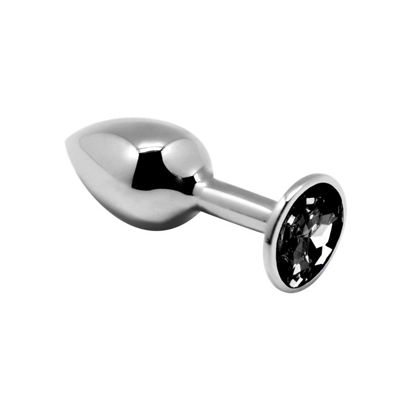Plug Anal con Joya Negra Talla M