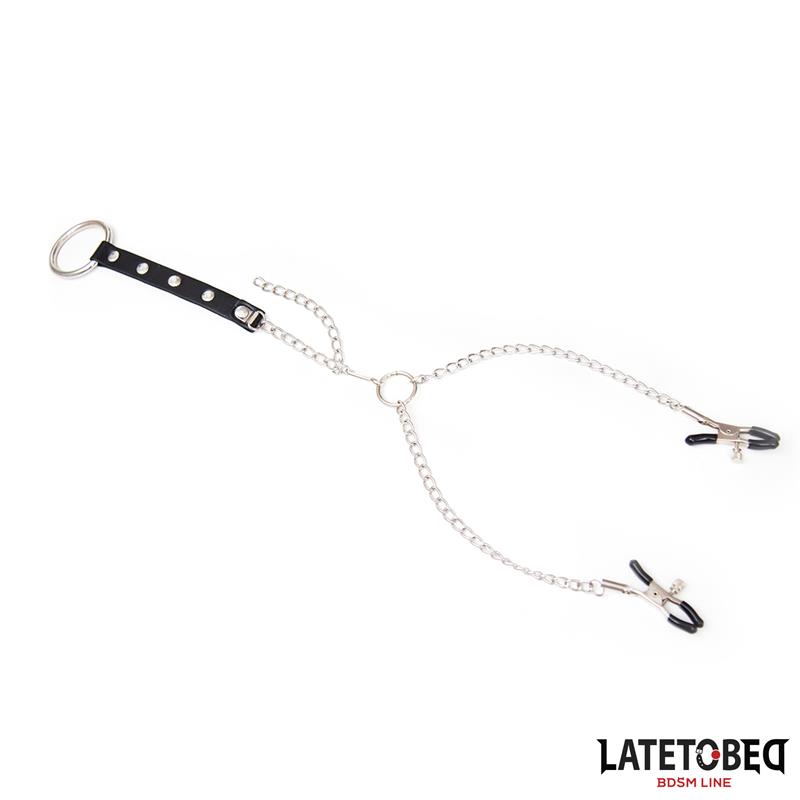 Pinzas Pezones con Anillo para Pene Talla Única