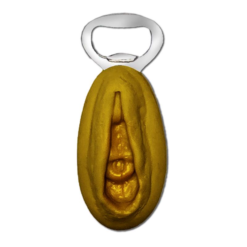 Abridor Forma de Vagina Dorado