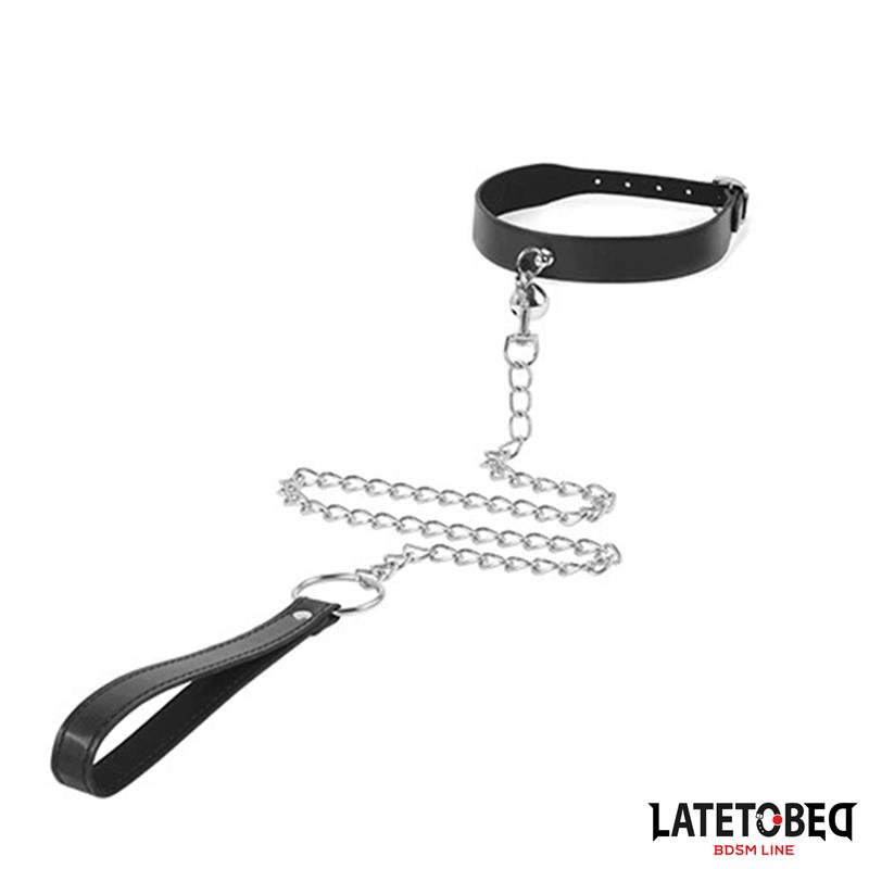 Collar con Cascabel y Correa