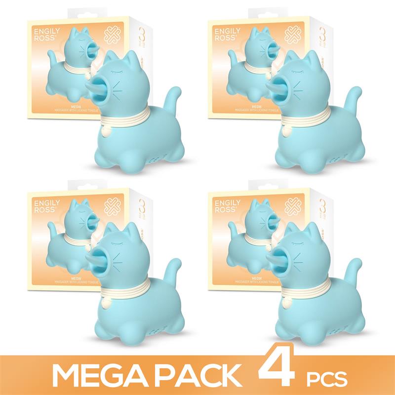 Pack de 4 Meow Masajeador con Lengua Licking